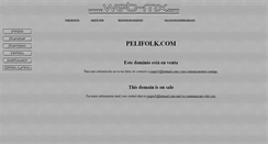 Desktop Screenshot of pelifolk.com